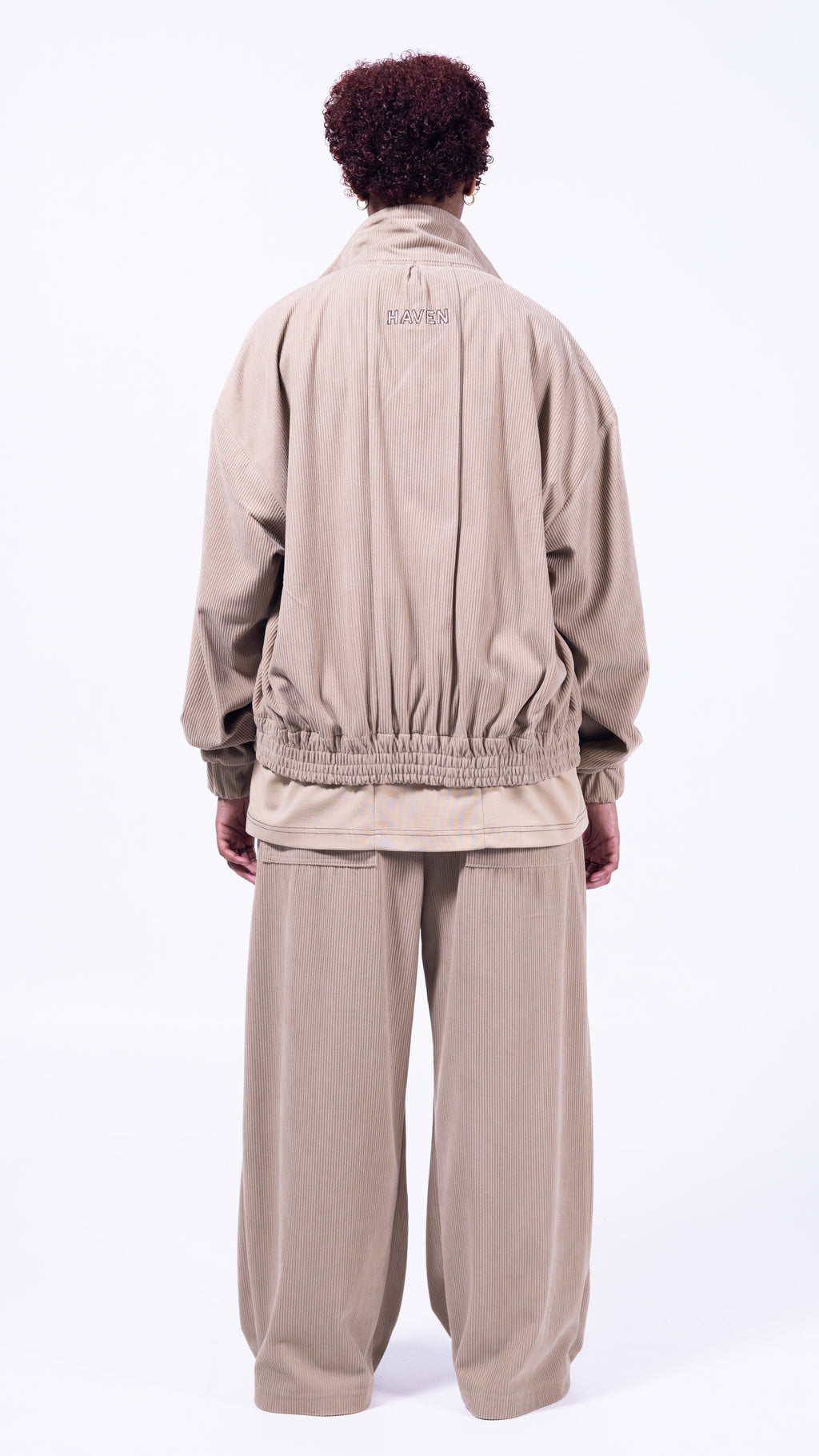 FOUNDATION Wide Leg Pants - Oatmeal