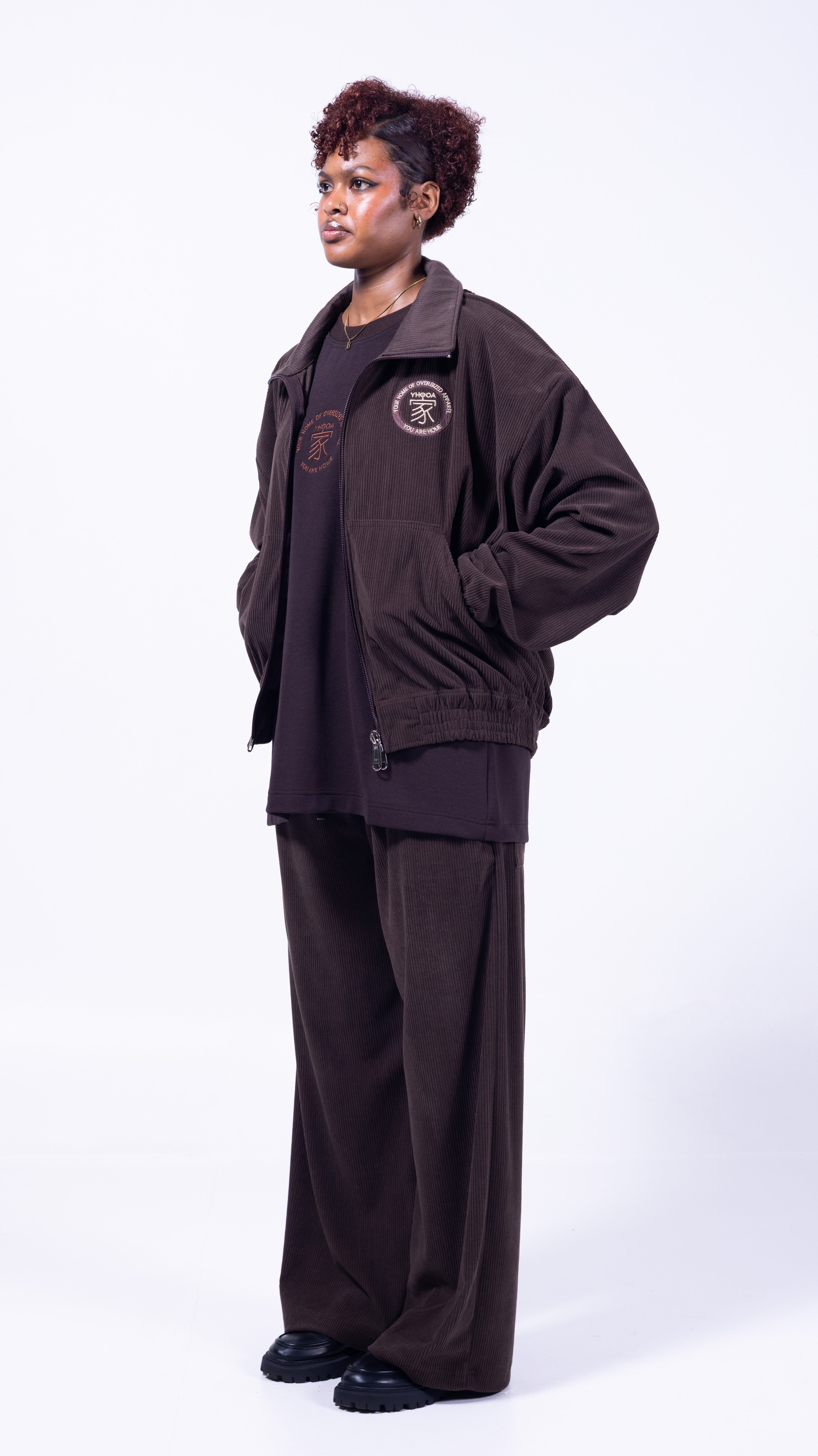FOUNDATION Wide Leg Pants - Coffee