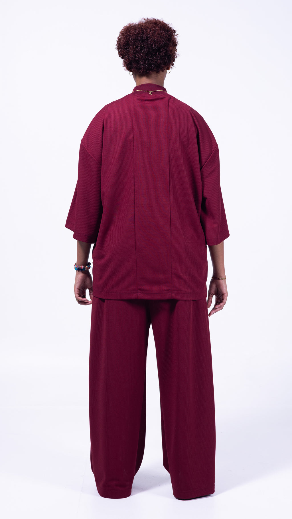 FLOW STATE Wide Leg Pants - Maroon