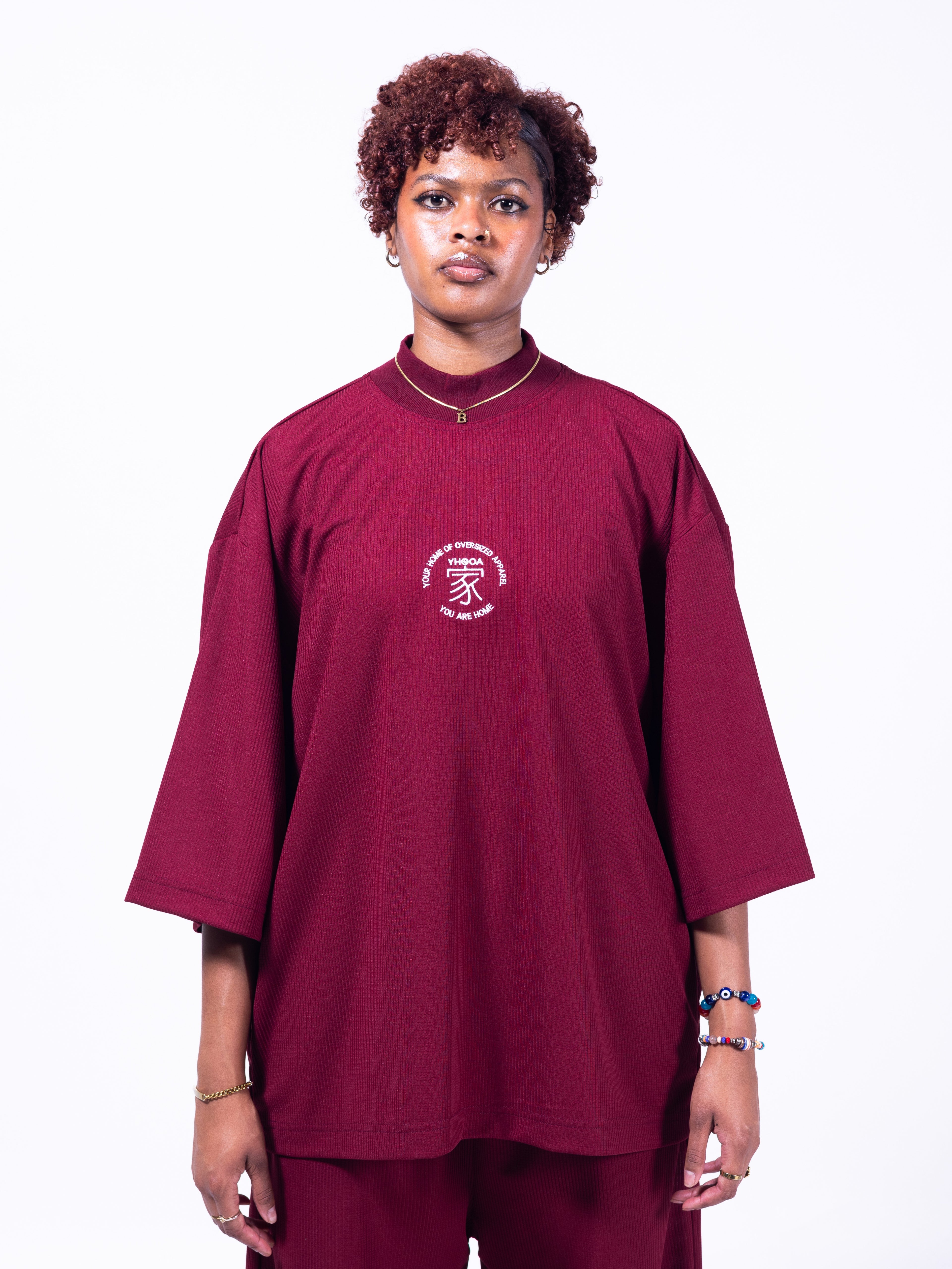 FLOW STATE Drop Tee - Maroon