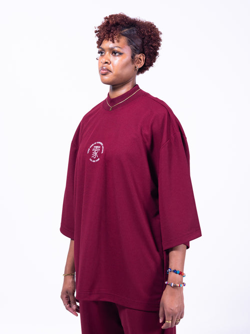 FLOW STATE Drop Tee - Maroon