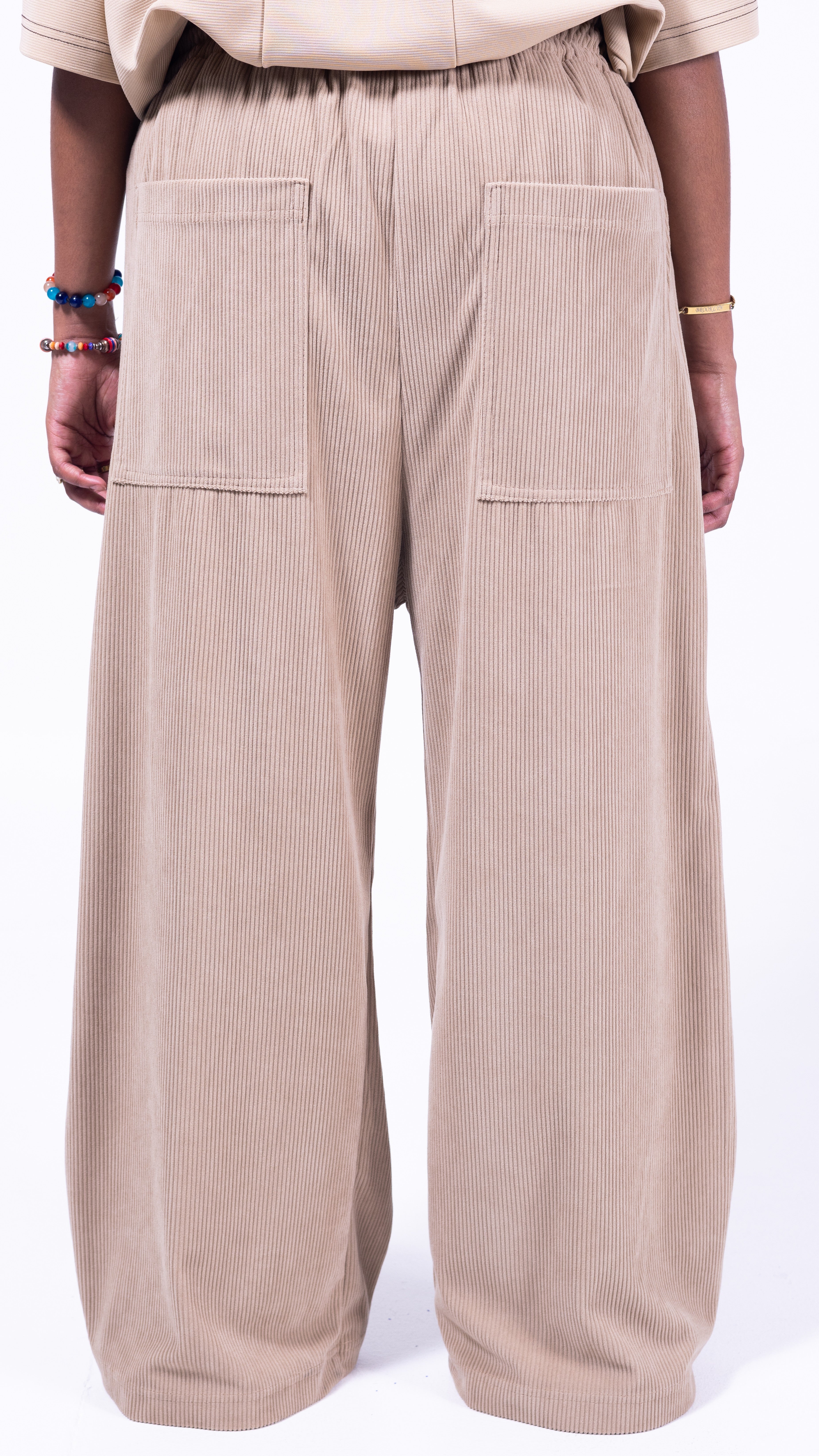 FOUNDATION Wide Leg Pants - Oatmeal