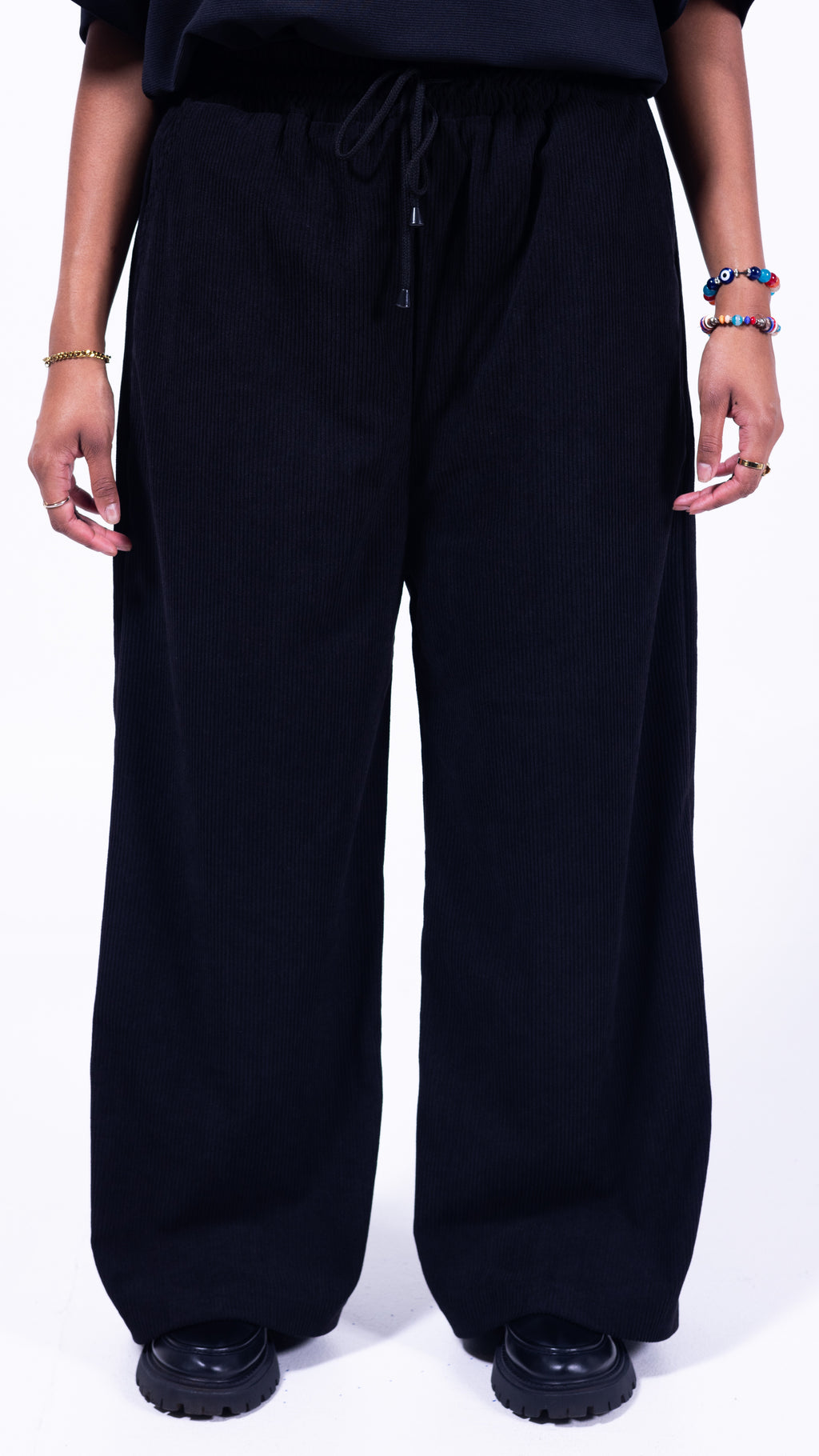 FOUNDATION Wide Leg Pants - Coal
