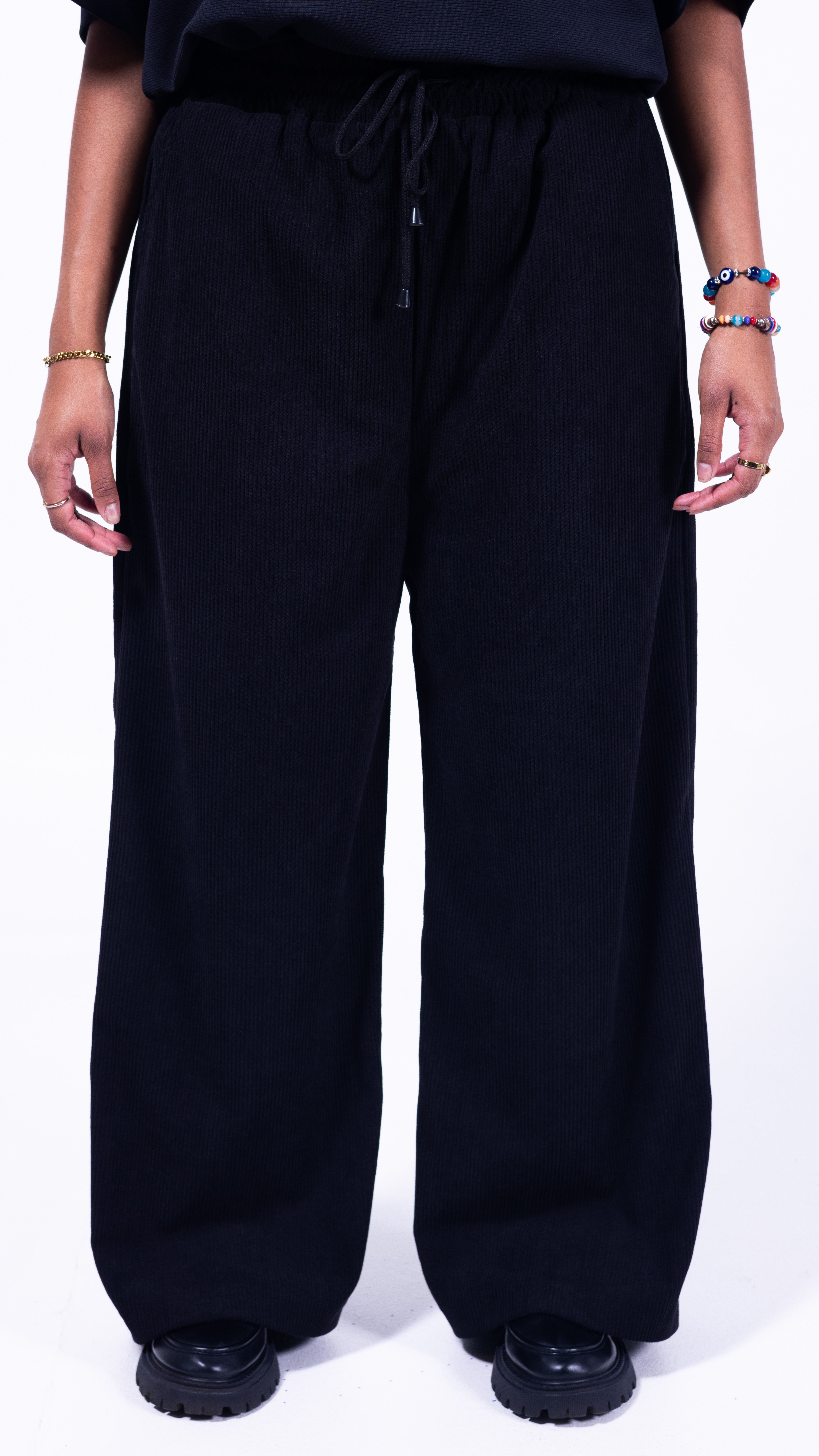 FOUNDATION Wide Leg Pants - Coal