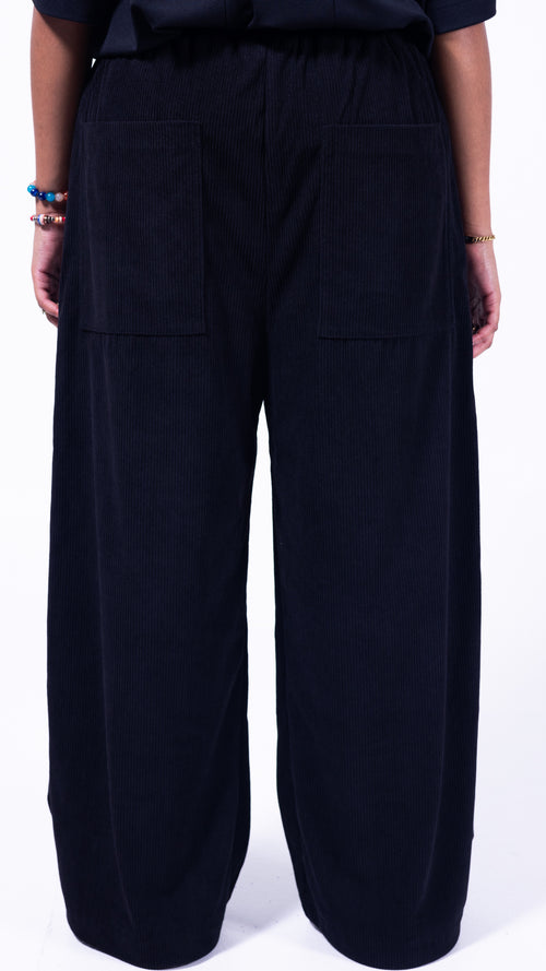 FOUNDATION Wide Leg Pants - Coal