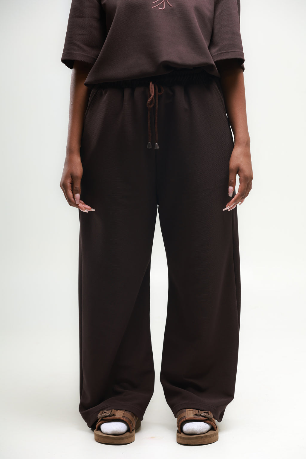 ORIGIN Wide Leg Pants - Chocolate