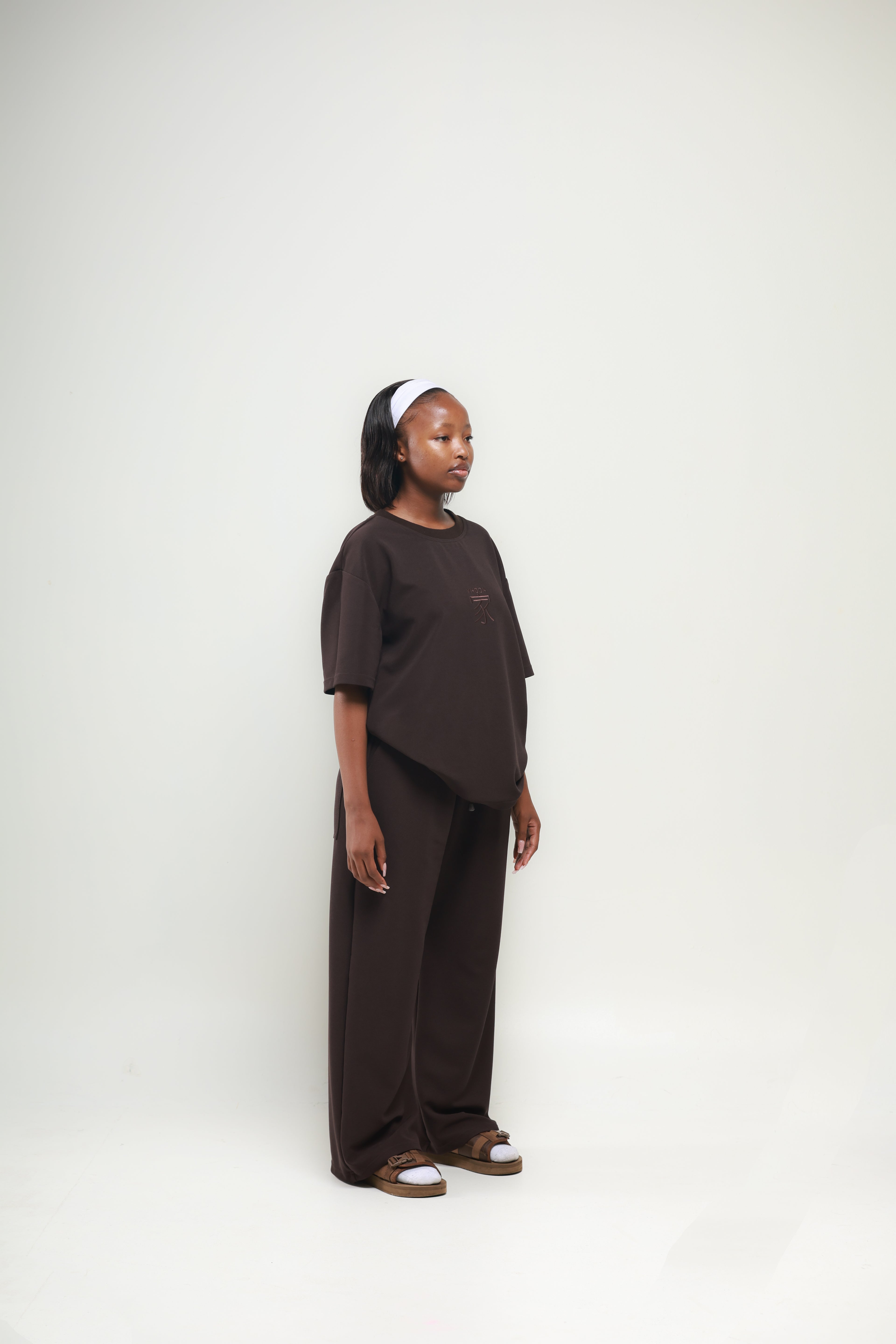 ORIGIN Wide Leg Pants - Chocolate