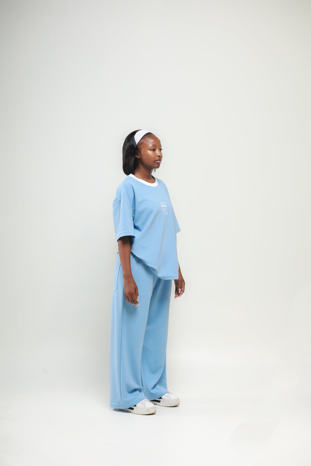 ORIGIN Wide Leg Pants - Powder Blue